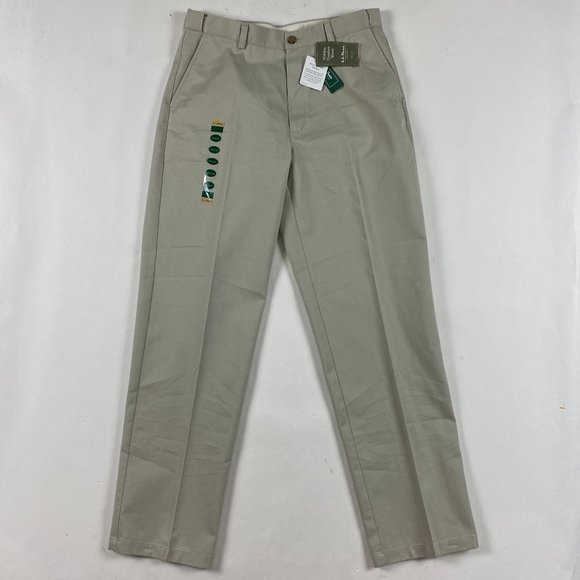 L.L. Bean Other - NWT LL Bean Wrinkle Free Khaki Chino Pants Mens 34 x 34 Comfort Waist Cotton